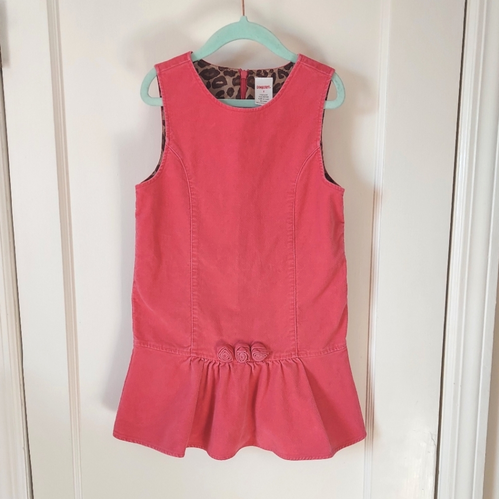 Gymboree Pink Velvet-like Pinafore